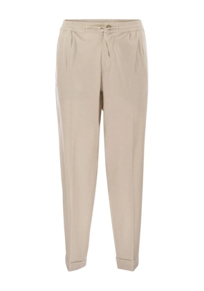 Fedeli Harvard pleated straight-leg trousers - Neutrals