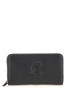 Coccinelle logo-embossed zip-around wallet - Black