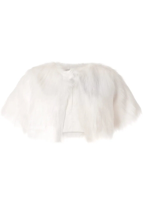 Unreal Fur faux fur shawl - White