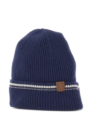 Eleventy ribbed cashmere beanie - Blue