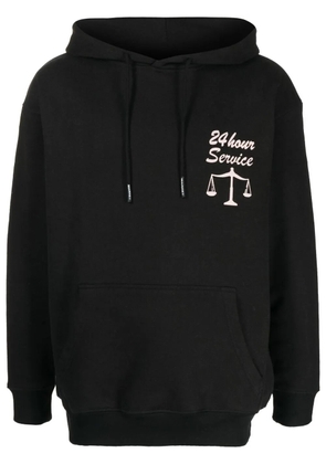 MARKET graphic-print cotton hoodie - Black