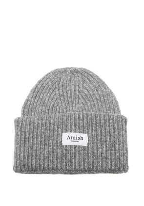 AMISH ribbed beanie - Grey