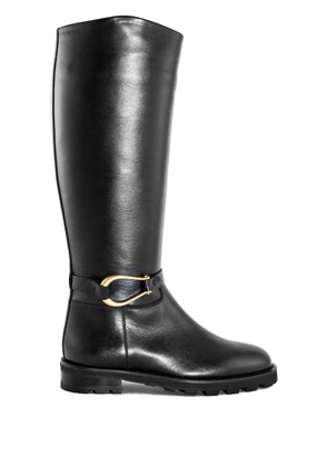 Roberto Festa leather knee-high boots - Black