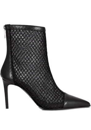 Sergio Levantesi 80mm leather ankle boots - Black