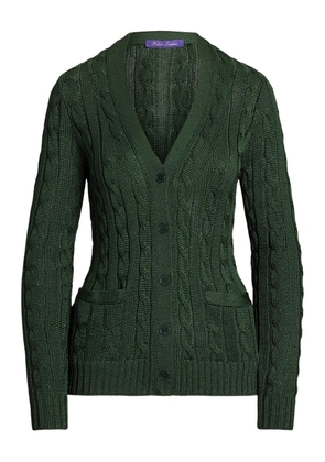 Ralph Lauren Collection cable-knit silk cardigan - Green