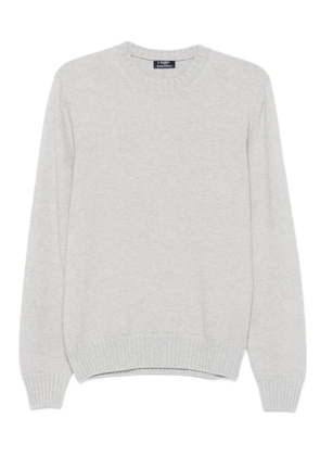 Barba round-neck cashmere sweater - Grey