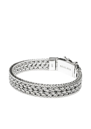 Nialaya Jewelry braided chain bracelet - Silver