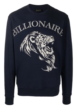 Billionaire logo-print detail sweatshirt - Blue