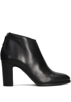 Julie Dee zip-detail block-heel ankle boots - Black