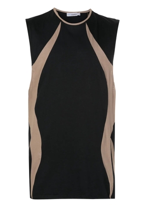 Amir Slama panelled round-neck tank top - Black