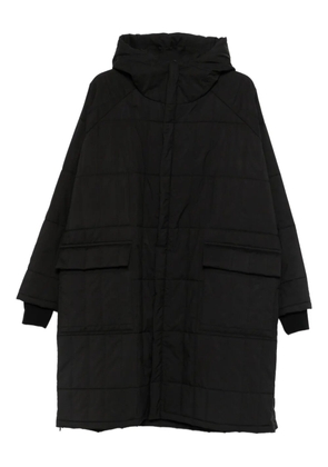 Nomen Nescio quilted hooded coat - Black