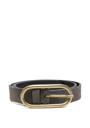 Tela oval buckle belt - Grey