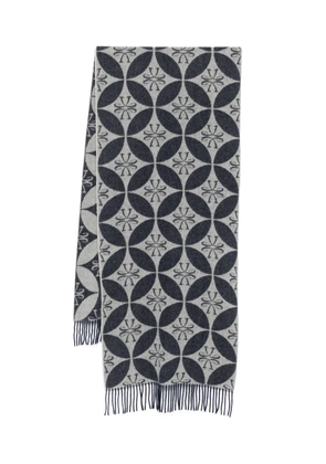 Jacob Cohën geometric-pattern scarf - Grey