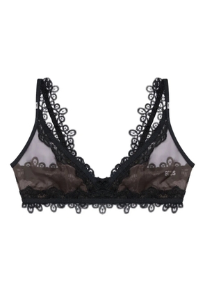 GCDS lace bralette bras - Brown