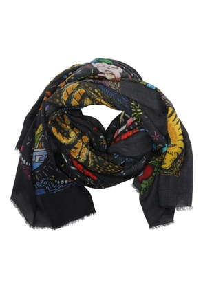 Faliero Sarti graphic-print scarf - Black