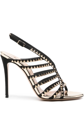 Casadei 10mm Divine studded heeled sandals - Black