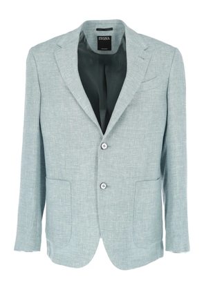 Zegna single-breasted blazer - Blue