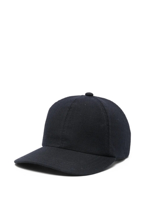 Sunspel textured baseball hat - Blue
