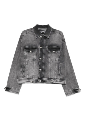 Iceberg embellished denim jacket - Black