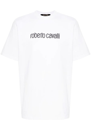 Roberto Cavalli logo-print cotton T-shirt - White