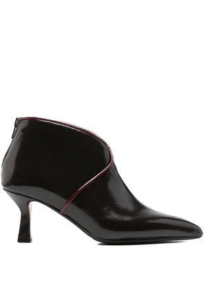 L Arianna contrasting-trim boots - Brown