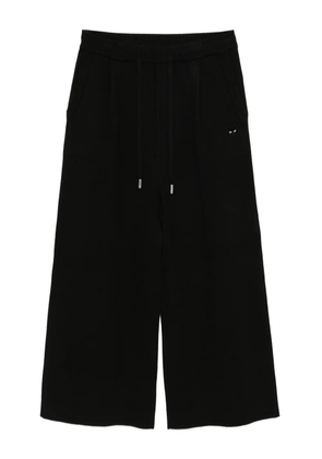 SONGZIO panther-embroidered trousers - Black