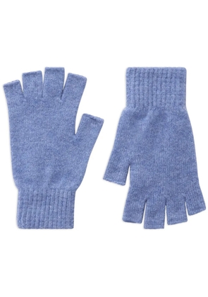Pringle of Scotland Fingerless cashmere gloves - Blue