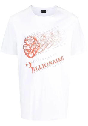 Billionaire logo-print cotton T-shirt - White