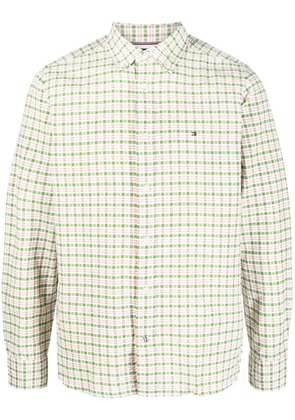 Tommy Hilfiger gingham-pattern cotton shirt - Green