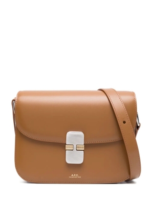 A.P.C. small Grace shoulder bag - Brown