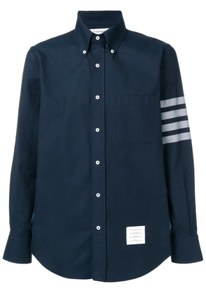 Thom Browne 4-bar Solid Rwb Stripe Shirt - Blue