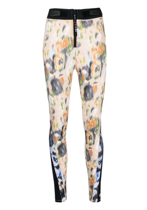 P.E Nation graphic-print high-waisted leggings - Neutrals