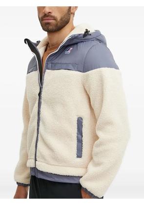 K-Way Neige hooded fleece jacket - White