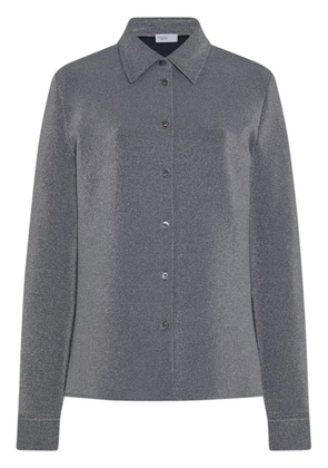 Rosetta Getty metallic shirt - Silver