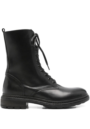 Julie Dee lace-up leather boots - Black