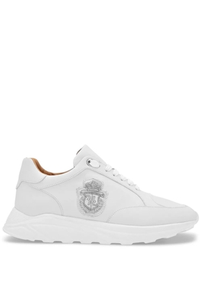 Billionaire embroidered-logo low-top sneakers - Black