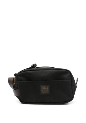 Filson logo-patch wash bag - Black