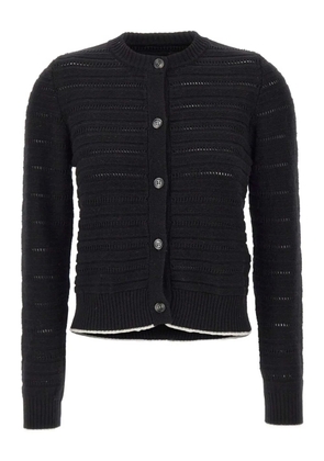 Marella textured wool cardigan - Black