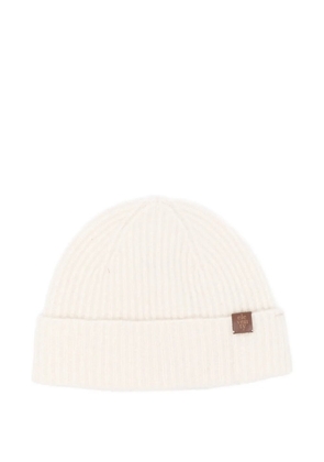 Eleventy ribbed beanie hat - Neutrals