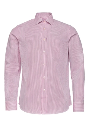 LOJA DAS MEIAS striped cotton shirt - White