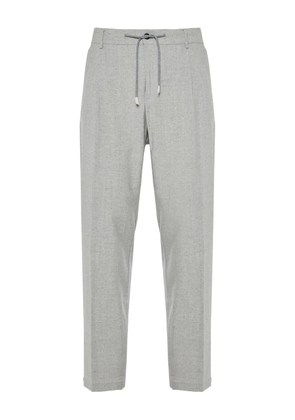 Eleventy drawstring pleated trousers - Grey