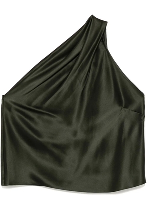 Michelle Mason asymmetrical halter neck top - Green