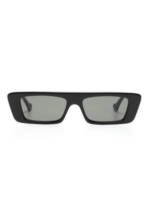 Gucci Eyewear logo-print rectangle-frame sunglasses - Black