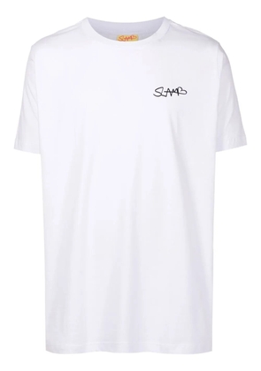 Amir Slama short-sleeved logo-print T-shirt - White