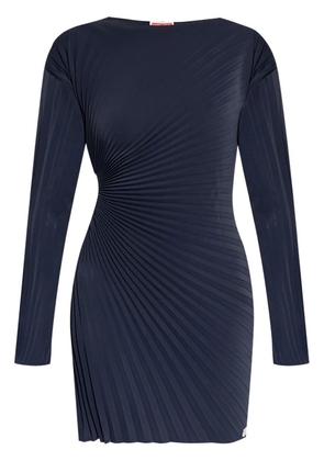 Kenzo pleated long-sleeve dress - Blue