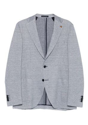LATORRE herringbone-pattern blazer - Blue
