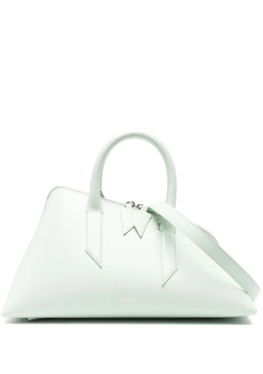 The Attico 24H leather tote bag - Green