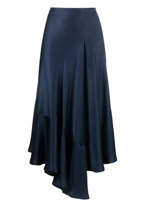 colville asymmetric-hem silk skirt - Blue