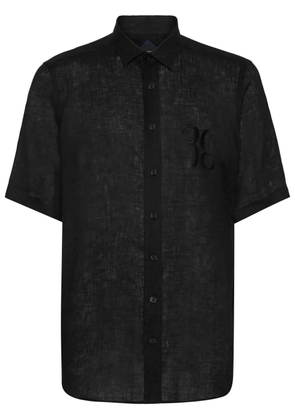 Billionaire Linen Silver Cut shirt - Black