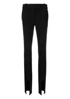 ALESSANDRO VIGILANTE cut-out slim-cut trousers - Black